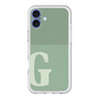 スリムプロテクションプレミアムケース with MagSafe［ オリジナル - initial two tone - G green ］