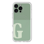 スリムプロテクションプレミアムケース with MagSafe［ オリジナル - initial two tone - G green ］