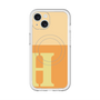 スリムプロテクションプレミアムケース with MagSafe［ オリジナル - initial two tone - H orange ］