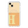 スリムプロテクションプレミアムケース with MagSafe［ オリジナル - initial two tone - H orange ］