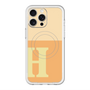 スリムプロテクションプレミアムケース with MagSafe［ オリジナル - initial two tone - H orange ］