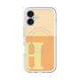 スリムプロテクションプレミアムケース with MagSafe［ オリジナル - initial two tone - H orange ］