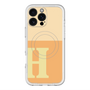 スリムプロテクションプレミアムケース with MagSafe［ オリジナル - initial two tone - H orange ］