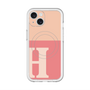 スリムプロテクションプレミアムケース with MagSafe［ オリジナル - initial two tone - H pink ］