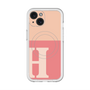 スリムプロテクションプレミアムケース with MagSafe［ オリジナル - initial two tone - H pink ］
