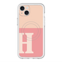 スリムプロテクションプレミアムケース with MagSafe［ オリジナル - initial two tone - H pink ］
