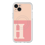 スリムプロテクションプレミアムケース with MagSafe［ オリジナル - initial two tone - H pink ］