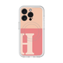スリムプロテクションプレミアムケース with MagSafe［ オリジナル - initial two tone - H pink ］