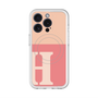 スリムプロテクションプレミアムケース with MagSafe［ オリジナル - initial two tone - H pink ］