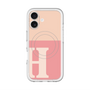 スリムプロテクションプレミアムケース with MagSafe［ オリジナル - initial two tone - H pink ］