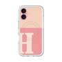 スリムプロテクションプレミアムケース with MagSafe［ オリジナル - initial two tone - H pink ］