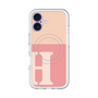 スリムプロテクションプレミアムケース with MagSafe［ オリジナル - initial two tone - H pink ］