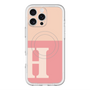 スリムプロテクションプレミアムケース with MagSafe［ オリジナル - initial two tone - H pink ］