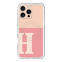 スリムプロテクションプレミアムケース with MagSafe［ オリジナル - initial two tone - H pink ］