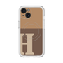 スリムプロテクションプレミアムケース with MagSafe［ オリジナル - initial two tone - H brown ］