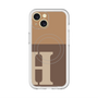 スリムプロテクションプレミアムケース with MagSafe［ オリジナル - initial two tone - H brown ］