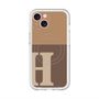スリムプロテクションプレミアムケース with MagSafe［ オリジナル - initial two tone - H brown ］