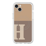 スリムプロテクションプレミアムケース with MagSafe［ オリジナル - initial two tone - H brown ］
