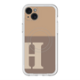 スリムプロテクションプレミアムケース with MagSafe［ オリジナル - initial two tone - H brown ］