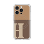 スリムプロテクションプレミアムケース with MagSafe［ オリジナル - initial two tone - H brown ］