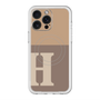 スリムプロテクションプレミアムケース with MagSafe［ オリジナル - initial two tone - H brown ］