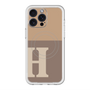 スリムプロテクションプレミアムケース with MagSafe［ オリジナル - initial two tone - H brown ］