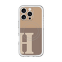 スリムプロテクションプレミアムケース with MagSafe［ オリジナル - initial two tone - H brown ］