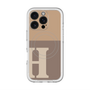スリムプロテクションプレミアムケース with MagSafe［ オリジナル - initial two tone - H brown ］