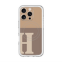 スリムプロテクションプレミアムケース with MagSafe［ オリジナル - initial two tone - H brown ］