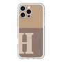 スリムプロテクションプレミアムケース with MagSafe［ オリジナル - initial two tone - H brown ］