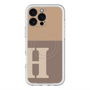 スリムプロテクションプレミアムケース with MagSafe［ オリジナル - initial two tone - H brown ］