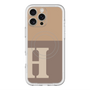 スリムプロテクションプレミアムケース with MagSafe［ オリジナル - initial two tone - H brown ］