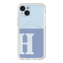 スリムプロテクションプレミアムケース with MagSafe［ オリジナル - initial two tone - H blue ］