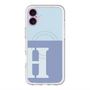 スリムプロテクションプレミアムケース with MagSafe［ オリジナル - initial two tone - H blue ］