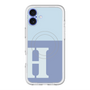 スリムプロテクションプレミアムケース with MagSafe［ オリジナル - initial two tone - H blue ］