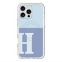 スリムプロテクションプレミアムケース with MagSafe［ オリジナル - initial two tone - H blue ］