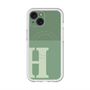 スリムプロテクションプレミアムケース with MagSafe［ オリジナル - initial two tone - H green ］