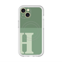 スリムプロテクションプレミアムケース with MagSafe［ オリジナル - initial two tone - H green ］