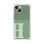 スリムプロテクションプレミアムケース with MagSafe［ オリジナル - initial two tone - H green ］