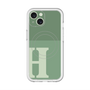 スリムプロテクションプレミアムケース with MagSafe［ オリジナル - initial two tone - H green ］