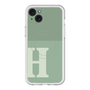 スリムプロテクションプレミアムケース with MagSafe［ オリジナル - initial two tone - H green ］