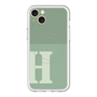 スリムプロテクションプレミアムケース with MagSafe［ オリジナル - initial two tone - H green ］