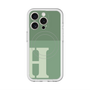 スリムプロテクションプレミアムケース with MagSafe［ オリジナル - initial two tone - H green ］