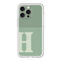 スリムプロテクションプレミアムケース with MagSafe［ オリジナル - initial two tone - H green ］