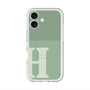 スリムプロテクションプレミアムケース with MagSafe［ オリジナル - initial two tone - H green ］