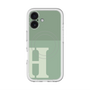 スリムプロテクションプレミアムケース with MagSafe［ オリジナル - initial two tone - H green ］