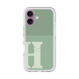 スリムプロテクションプレミアムケース with MagSafe［ オリジナル - initial two tone - H green ］