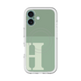 スリムプロテクションプレミアムケース with MagSafe［ オリジナル - initial two tone - H green ］