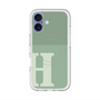 スリムプロテクションプレミアムケース with MagSafe［ オリジナル - initial two tone - H green ］