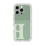 スリムプロテクションプレミアムケース with MagSafe［ オリジナル - initial two tone - H green ］